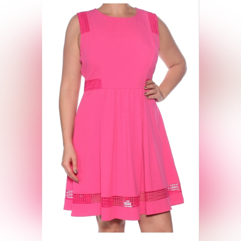 MAISON JULES Womens Lace Trim Shift Dress SIZE XL